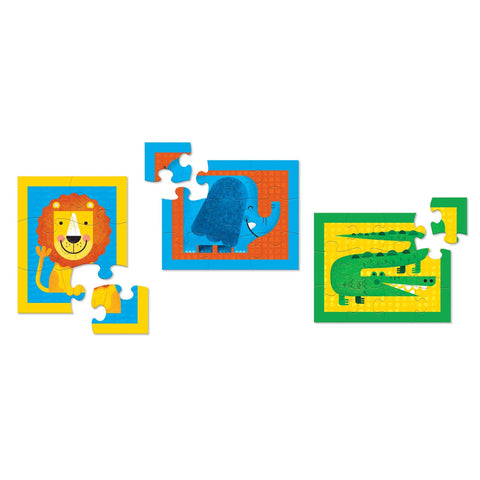 Crocodile Creek My First Puzzle Case Jungle Toddler Puzzle