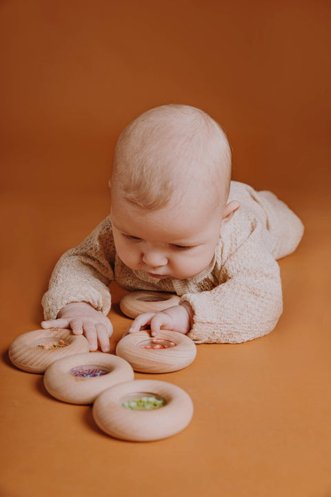 Petit Boum Sensory Play Toy Donut (Lemons)