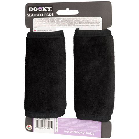 Dooky Seatbelt Pads 2 Pack - Black