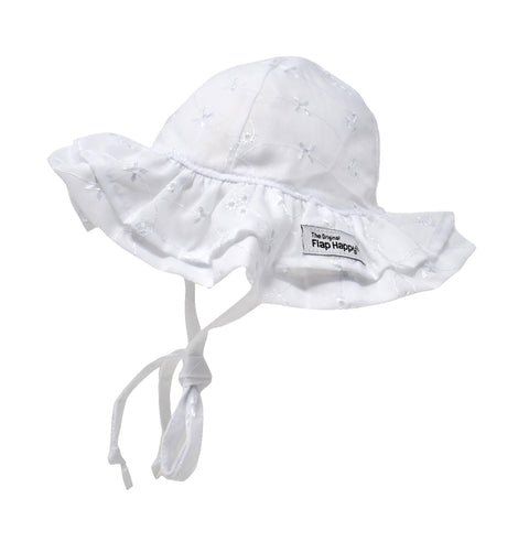 Flap Happy Baby UPF50+ Girls and Boys Double Ruffle Sun Hat