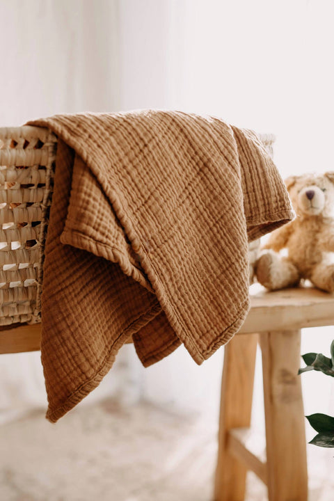 Ada Baby Organic Muslin Blankets Neutral Colours