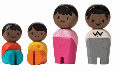 Family (Afro-American) Wooden Figures PlanToys