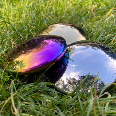 Sensory Reflective Sound Buttons -Baby Toy - Stainless steel sold individually