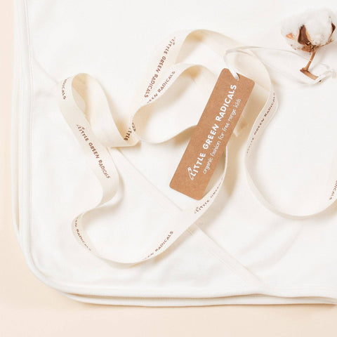 Little Green Radicals Natural Hooded Baby Blanket