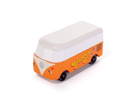 Candyvan - VW T1 Orange - Wooden Diecast Toy Car Candylab