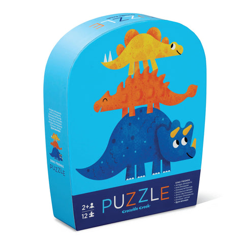 Crocodile Creek 12-pc Mini Puzzle/Dino Friends