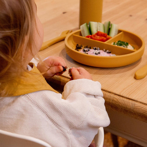 Baby Divided Silicone Suction Plate - By Tiny Dining