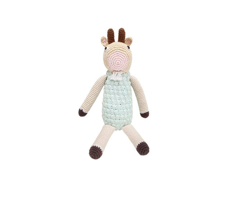 Crochet Baby Toy Goat rattle