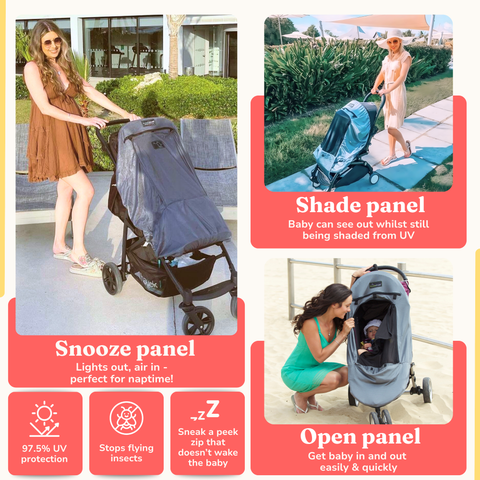 Snoozeshade Plus Deluxe - Stroller And Buggy Sun/Sleep Shade