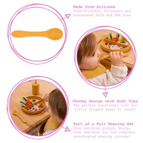 Baby Silicone Weaning Spoon - By Tiny Dining