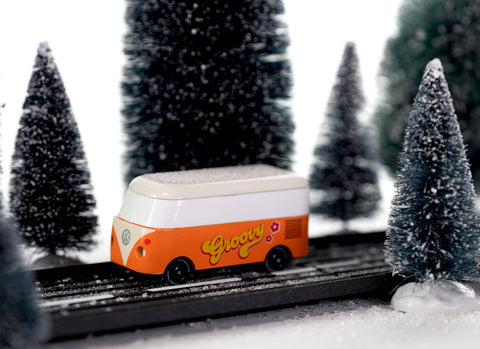 Candyvan - VW T1 Orange - Wooden Diecast Toy Car Candylab