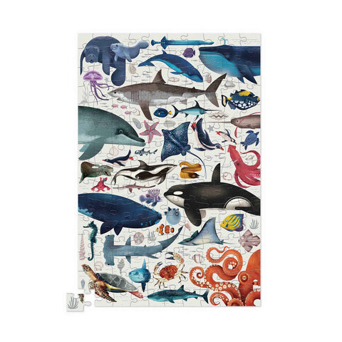 Crocodile Creek 150 Piece Puzzle in Tin Ocean Animals 150 pc