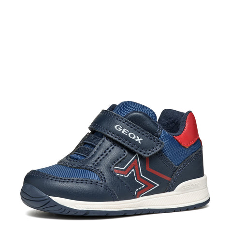 Geox B Rishon B. A - GBK+NYLON NAVY / RED