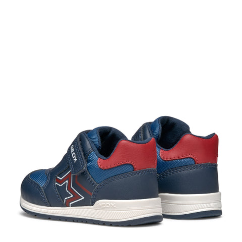 Geox B Rishon B. A - GBK+NYLON NAVY / RED