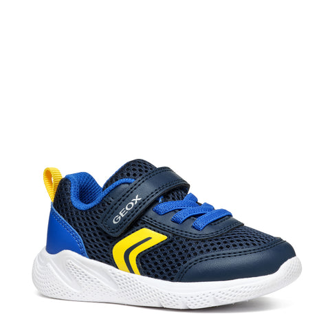 Geox B SPRINTYE B. C - MESH+GEOBUCK - Navy / Royal
