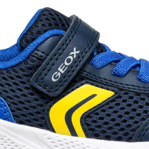 Geox B SPRINTYE B. C - MESH+GEOBUCK - Navy / Royal