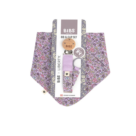 BIBS x Liberty Bib & Clip Set