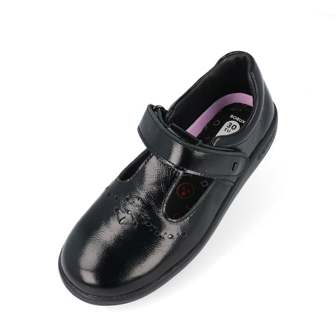 Bobux KP Flurry Black Patent School Shoe