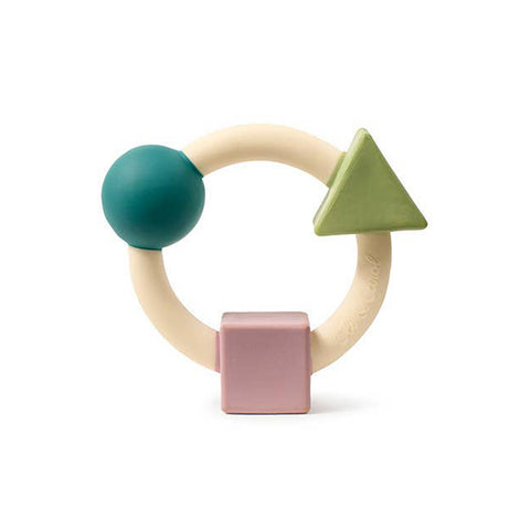 Bauhaus Teething Ring Pastel - Natural Baby Teether