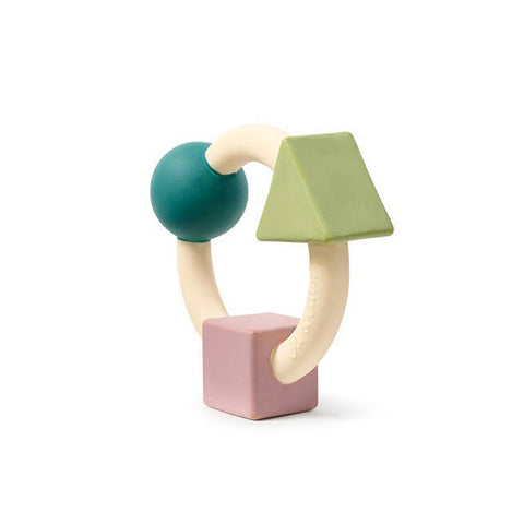 Bauhaus Teething Ring Pastel - Natural Baby Teether