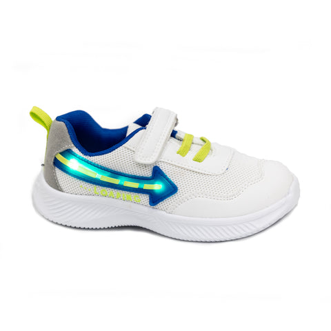 Garvalin Light Up Trainers Blanco Y Azul (White and Blue)