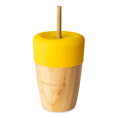 Eco Rascals Bamboo Cup With Reusable Straws