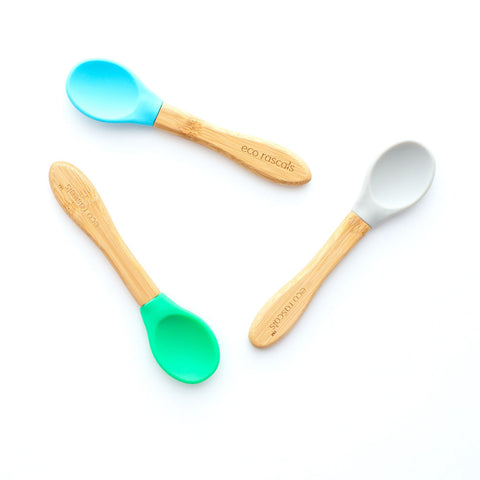 Eco Rascals Pack Of 3 Spoons With Bamboo Handles