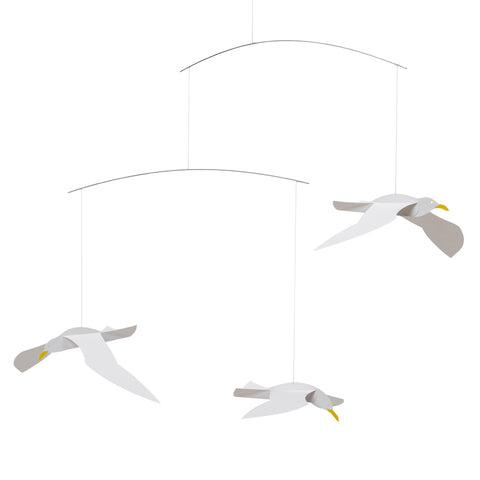 Flenstead Mobiles - Soaring Seagulls Mobile