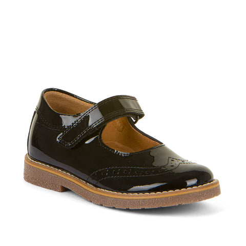 Froddo Ella Black Patent School Shoe G3140187-2