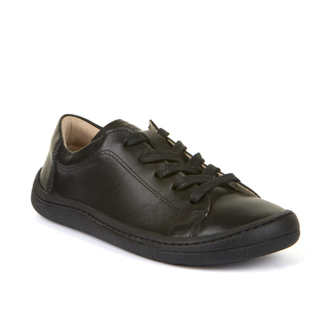 Froddo G3130232 Barefoot Alex Laces Black Leather School Shoes