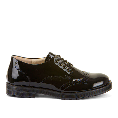 Froddo Charlie Patent Black Laced Brogue Style G4130080-1