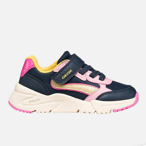 Geox J LOFTUS Navy/Lt Rose