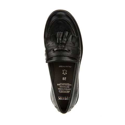 Geox Agata Black Moccasins
