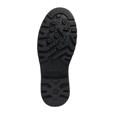 Geox Casey Black Patent T-Bar Ballerina Shoe (J8420E)