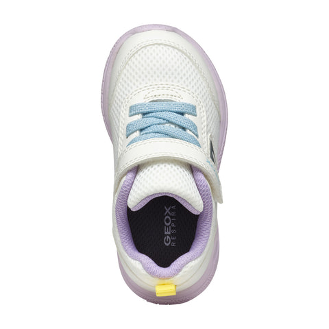 GEOX B Sprintye G. D - MESH+GEOBUCK WHITE/MULTICOLOUR