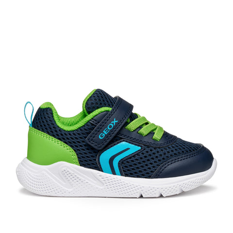 Geox B SPRINTYE B. C - MESH+GEOBUCK NAVY/LIME