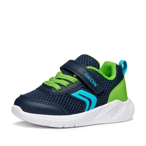 Geox B SPRINTYE B. C - MESH+GEOBUCK NAVY/LIME