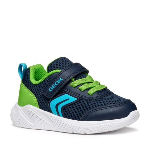 Geox B SPRINTYE B. C - MESH+GEOBUCK NAVY/LIME