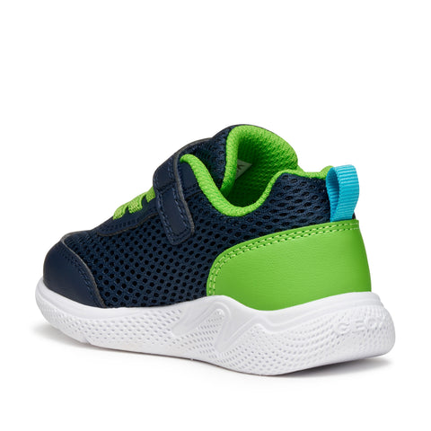 Geox B SPRINTYE B. C - MESH+GEOBUCK NAVY/LIME