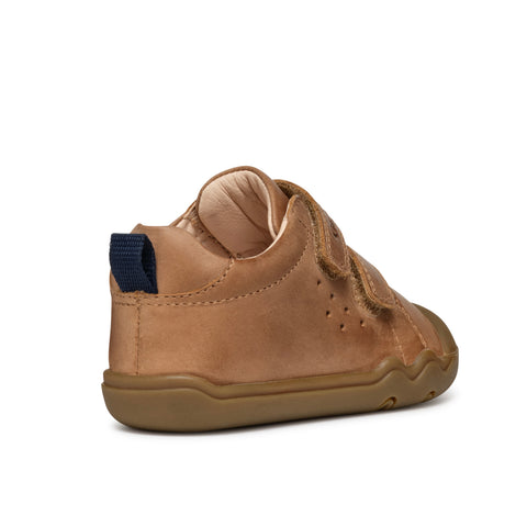 Geox B STEPPIEUP BOY A - WAX.LEA Cognac