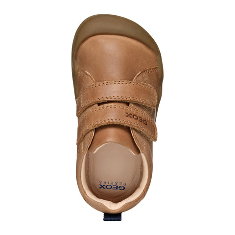Geox B STEPPIEUP BOY A - WAX.LEA Cognac