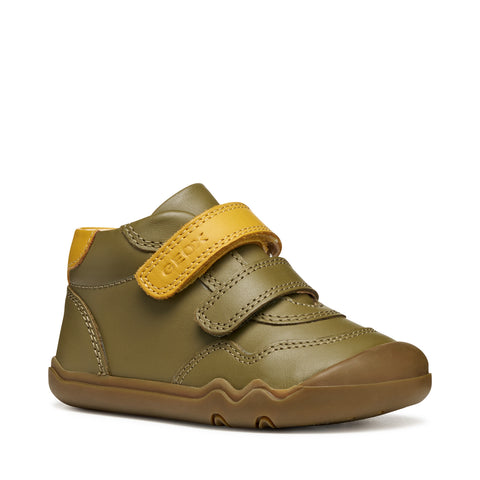 Geox B STEPPIEUP BOY Pistachio/Ochreyellow