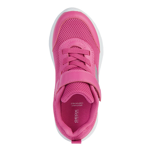 GEOX J Sprintye G.B - MESH+GEOBUCK FUCHSIA