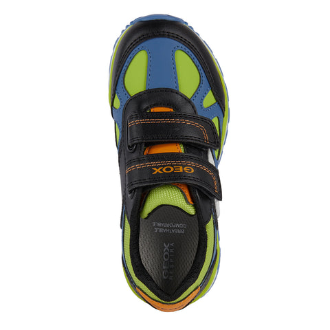 Geox J Pavel D - GBK+NYLON LIME/BLACK