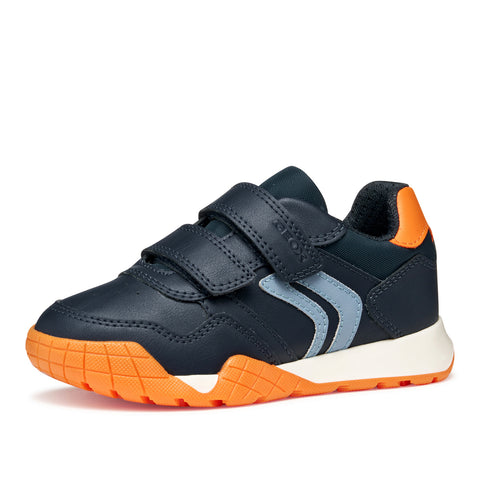 Geox J RANN-E BOY NAVY/ORANGE