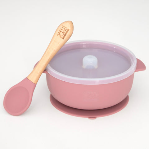 Green Island Silicone Baby Bowl & Spoon