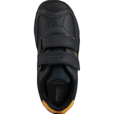 Geox J.N. Savage B.A - GBK CER+NYLON - NAVY / OCHRE YELLOW