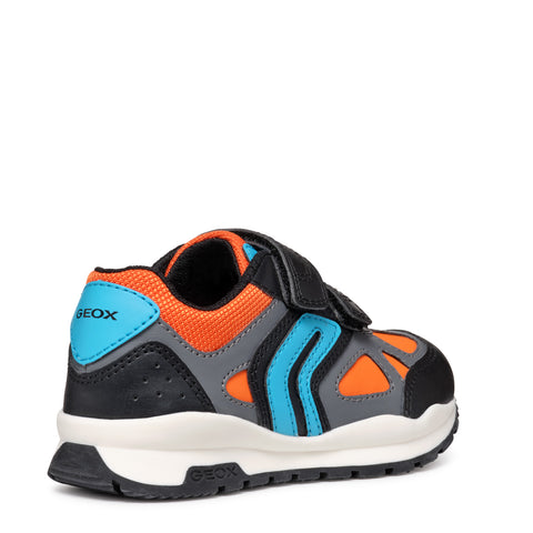 Geox J Pavel D - GBK+NYLON Black/Orange