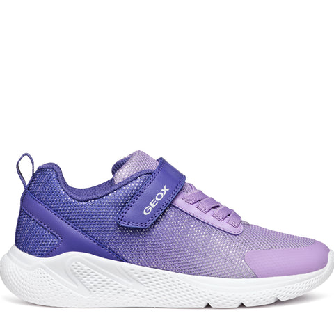 GEOX J Sprintye G.B - MESH+GEOBUCK Dk Violet / Lilac