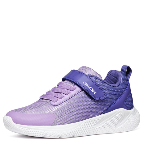GEOX J Sprintye G.B - MESH+GEOBUCK Dk Violet / Lilac